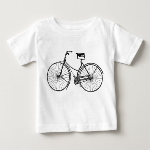 Vintage Bicycle _ Black Baby T_Shirt