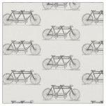 Vintage Bicycle Built For Two / Tandem Bike Fabric