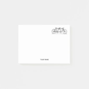 Vintage Bicycle Built For Two / Tandem Bike Post-it Notes