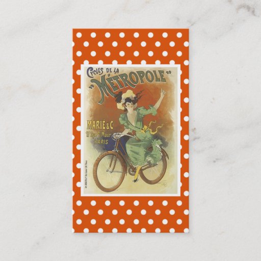 Customizable Vintage Bicycle Business Card