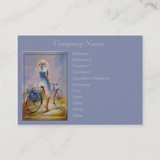 Customizable Vintage Bicycle Business Card