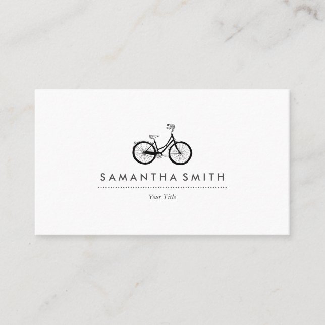 Vintage Bicycle Business Card (Front)