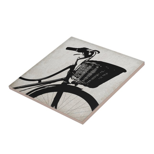 Vintage Bicycle Ceramic Tile (Side)