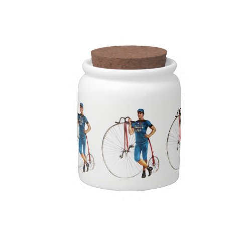 Vintage Bicycle Championship Candy Jar