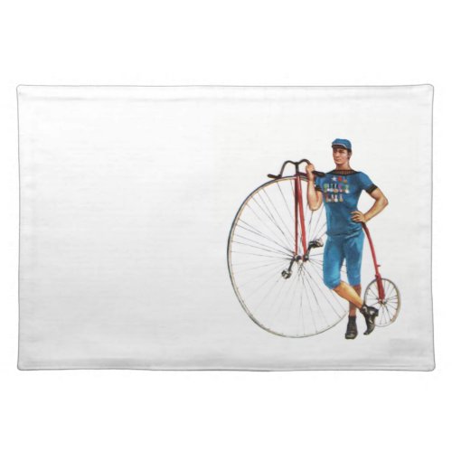 Vintage Bicycle Championship Cloth Placemat