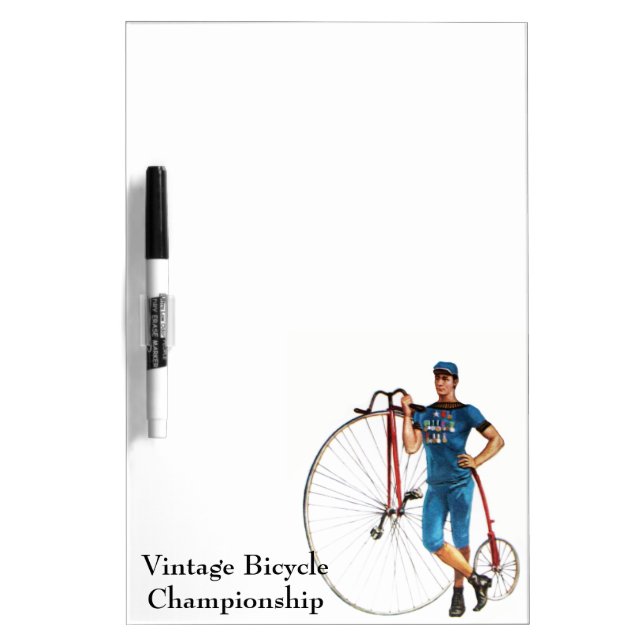 Vintage Bicycle Championship Dry-Erase Board (Front)
