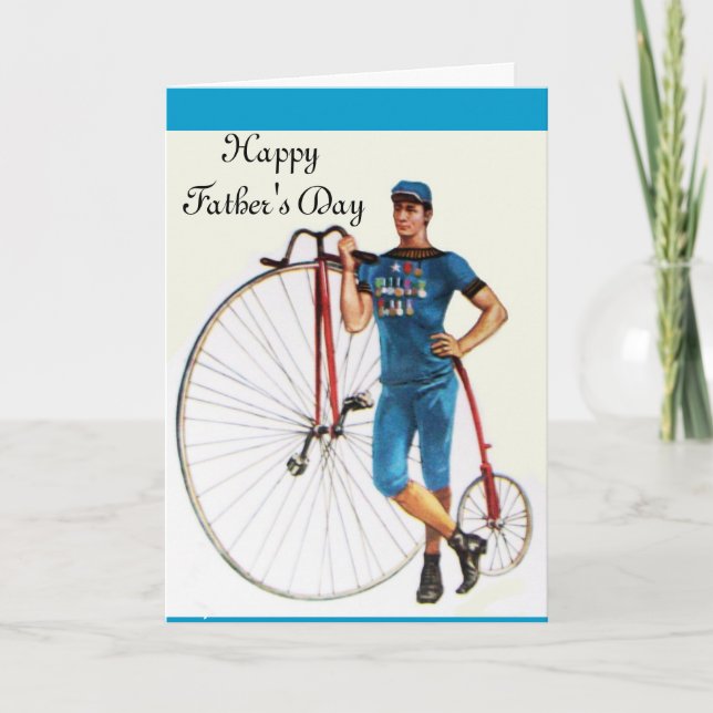 Vintage Bicycle Championship, Father's Day Card (Front)