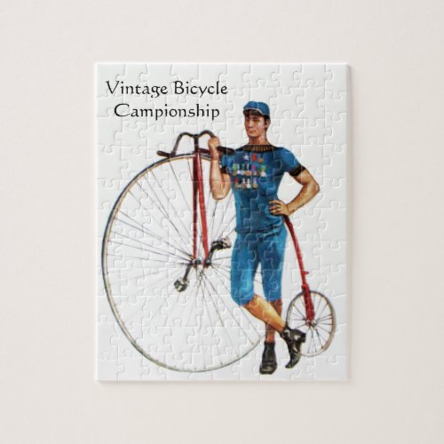 Vintage Bicycle Championship Jigsaw Puzzle