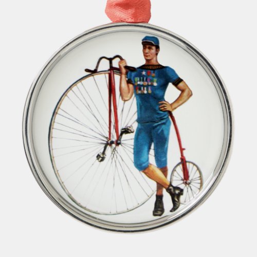 Vintage Bicycle Championship Metal Ornament