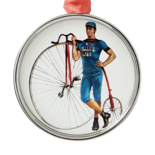 Vintage Bicycle Championship Metal Ornament