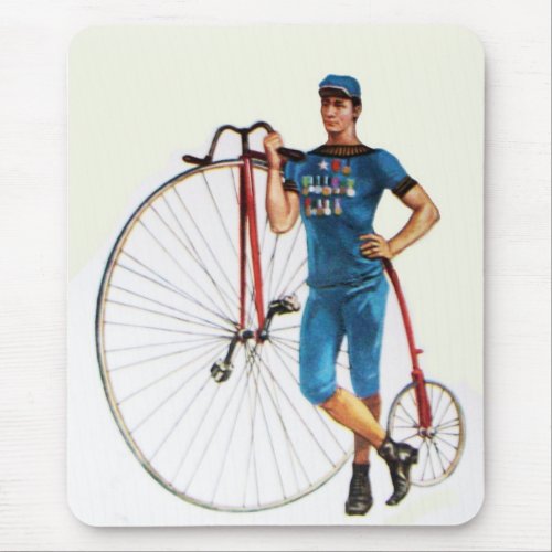 Vintage Bicycle Championship Mouse Pad