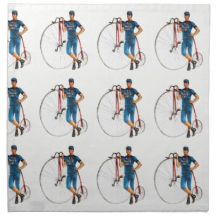 Vintage Bicycle Championship Napkin