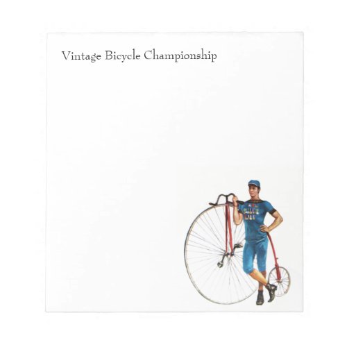 Vintage Bicycle Championship Notepad