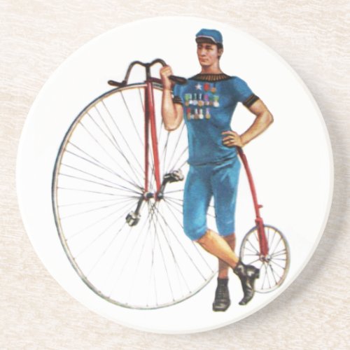 Vintage Bicycle Championship Sandstone Coaster