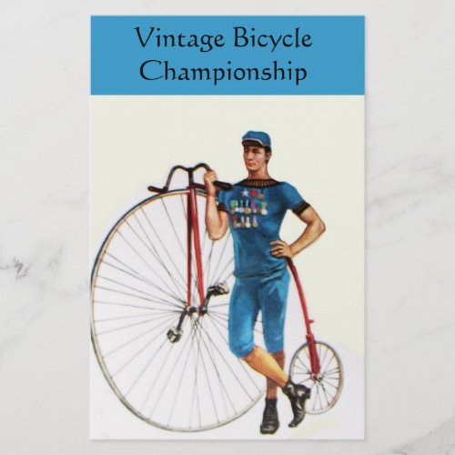 Vintage Bicycle Championship Stationery