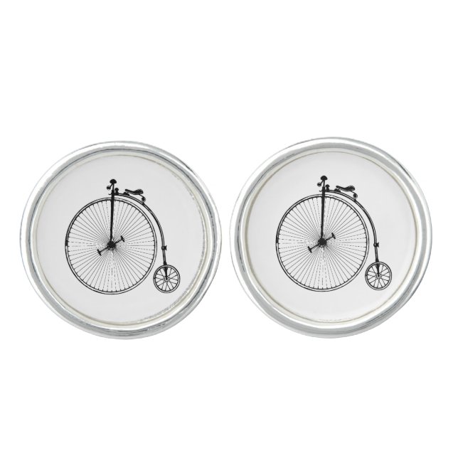 Vintage Bicycle Cufflinks (Front)