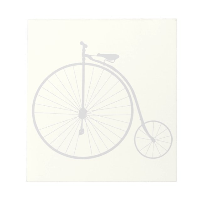 Vintage Bicycle Custom Notepad (Front)