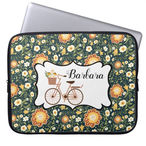 Vintage Bicycle Fantasy Laptop Sleeve