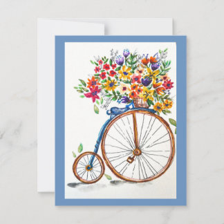 Vintage Bicycle Greeting Card