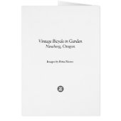 Vintage Bicycle in Garden (Back)