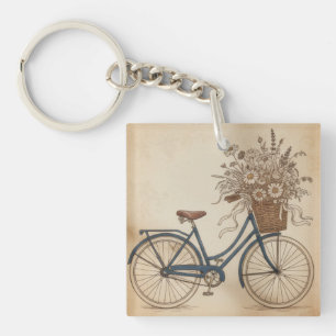 vintage bicycle keychain