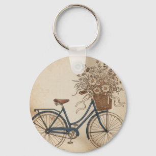 vintage bicycle keychain