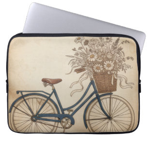 vintage bicycle laptop sleeve