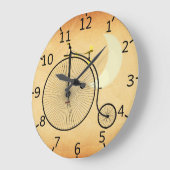 Vintage Bicycle Large Clock | Zazzle