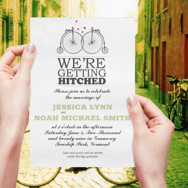 Vintage Bicycle Love Invitation (Creator Uploaded)