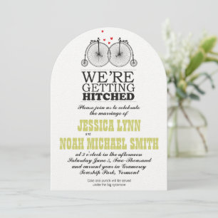 Vintage Bicycle Love Invitation