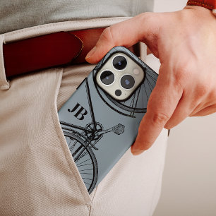 Vintage Bicycle Monogram Minimal Bike Case-Mate iPhone 14 Pro Case