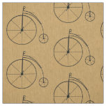 Vintage Bicycle Pattern Fabric
