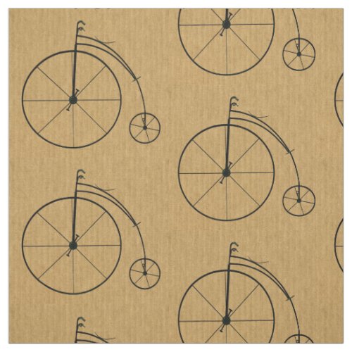 Vintage Bicycle Pattern Fabric