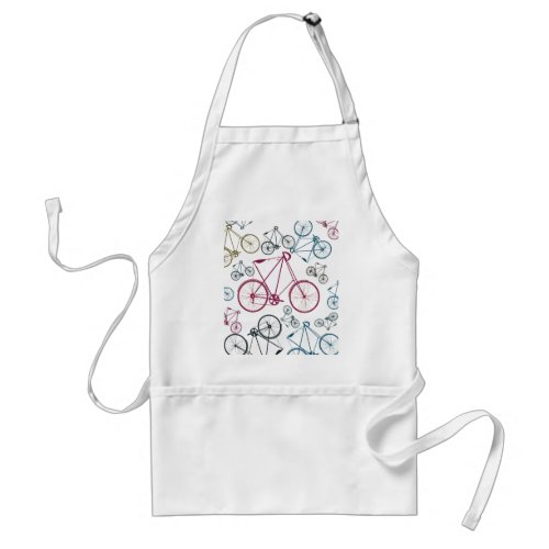 Vintage Bicycle Pattern Gifts for Cyclists Adult Apron