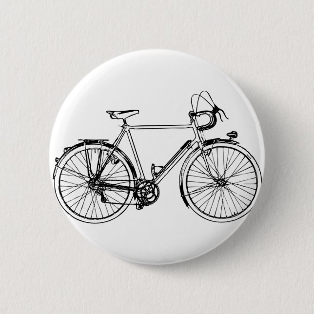 Vintage Bicycle Pinback Button (Front)