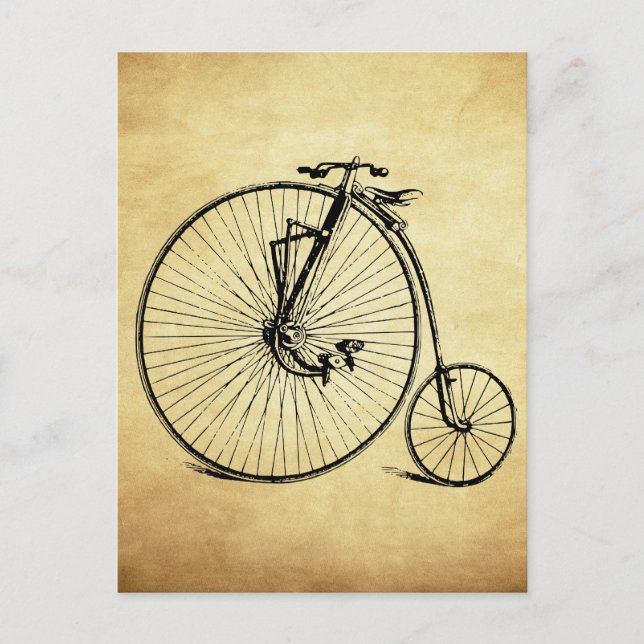 Vintage Bicycle Postcard (Front)