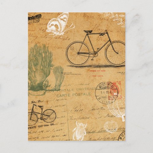 Vintage Bicycle Postcard