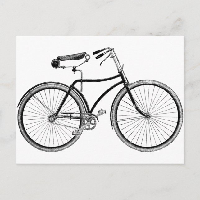 Vintage Bicycle Postcard (Front)