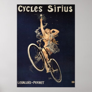 Vintage Bicycle Poster - Cycles Sirius