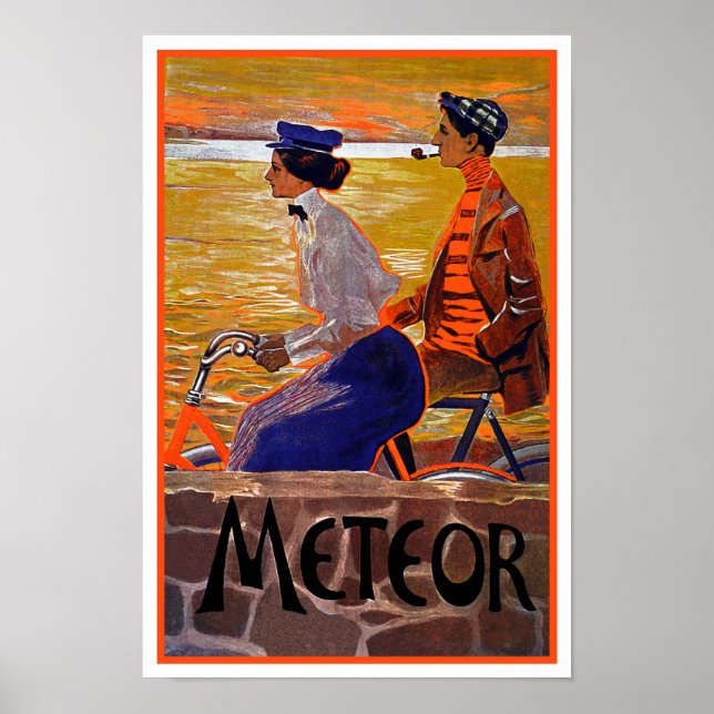 Vintage Bicycle Poster: Meteor Cycles Poster (Front)