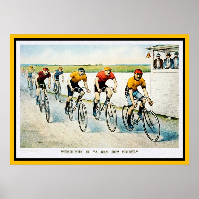 Vintage  Bicycle Poster Print (Front)