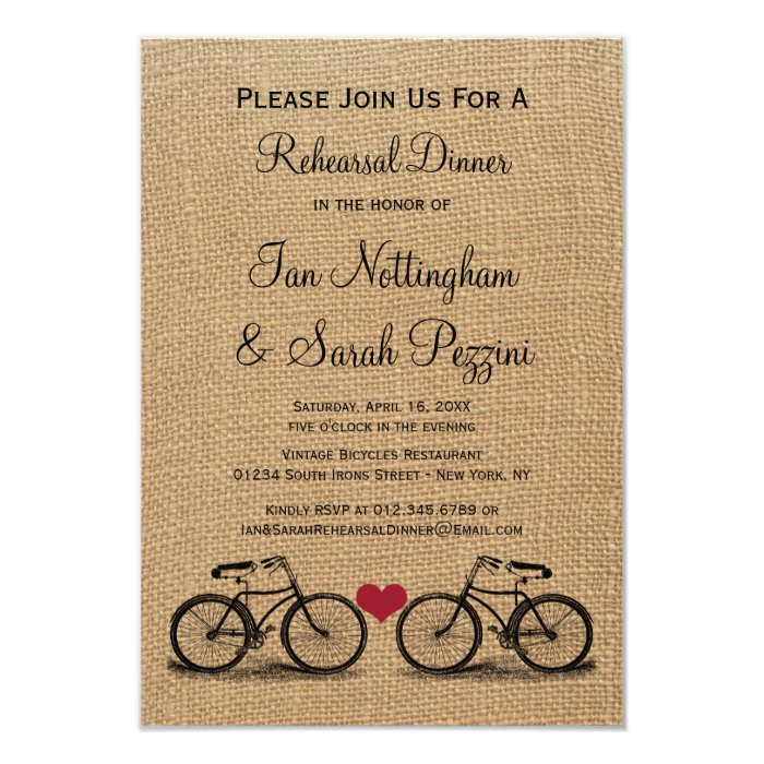 Vintage Rehearsal Dinner Invitations 4