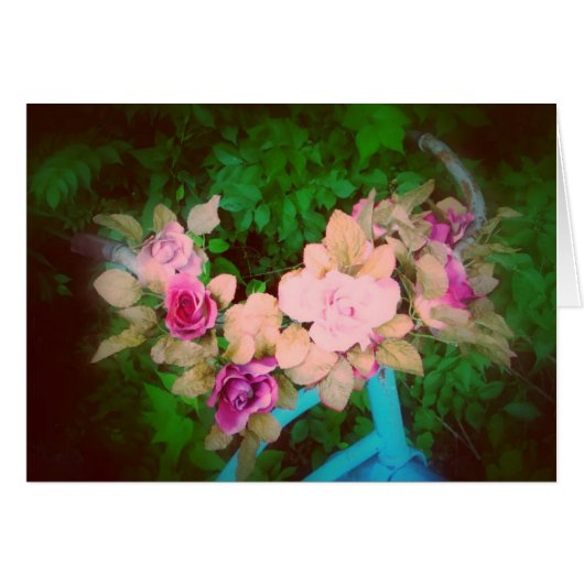 Vintage Bicycle & Roses (Front Horizontal)