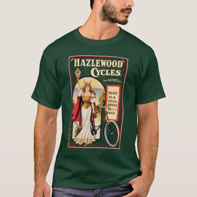 Vintage Bicycle Shirt:  Hazlewood Cycles T-Shirt (Front)