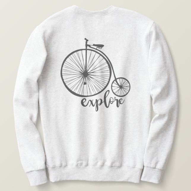 Vintage Bicycle  Sweatshirt (Design Back)