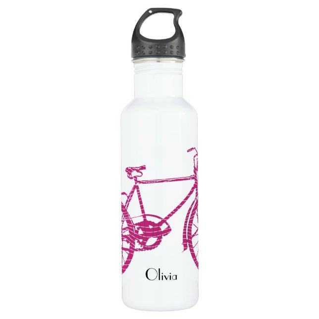 Vintage Bicycle Water Bottle (Front)