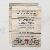 Vintage Bicycle Wedding Invitations (Front/Back)