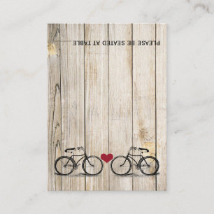 Vintage Bicycle Wedding Place Cards