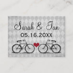 Vintage Bicycle Wedding Place Cards at Zazzle