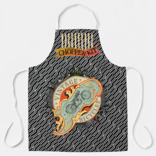 Vintage Bicycles Exhaust Pipe Pattern Apron